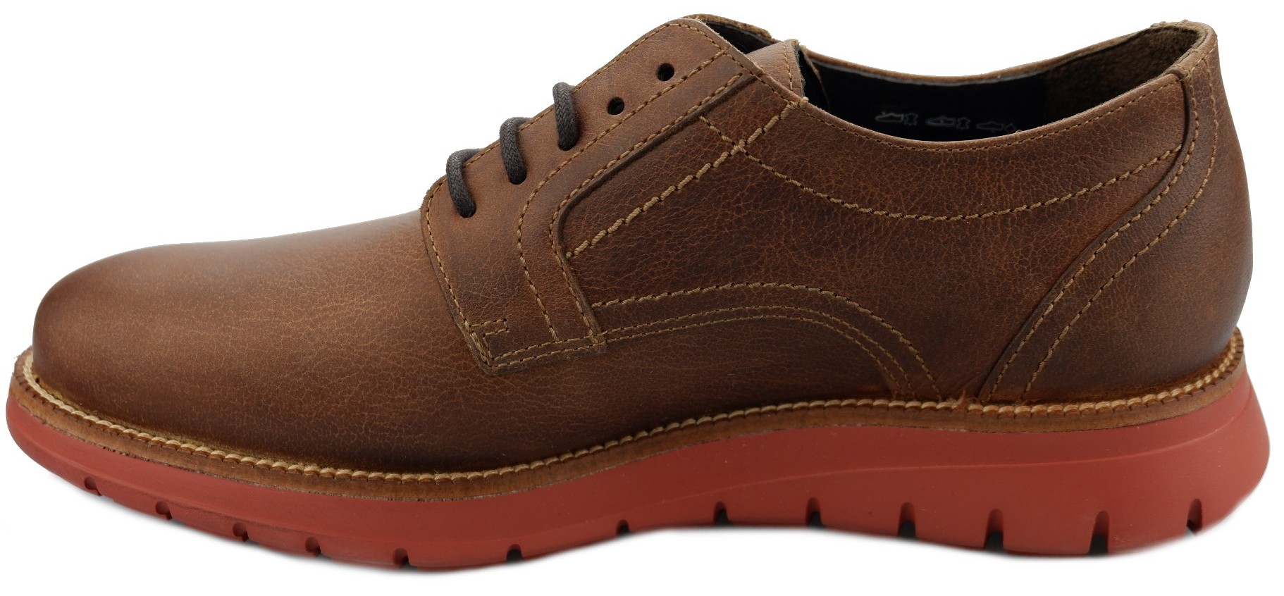 Mephisto BRETT heren veterschoen - hazelnoot bruin leer - Afbeelding 2