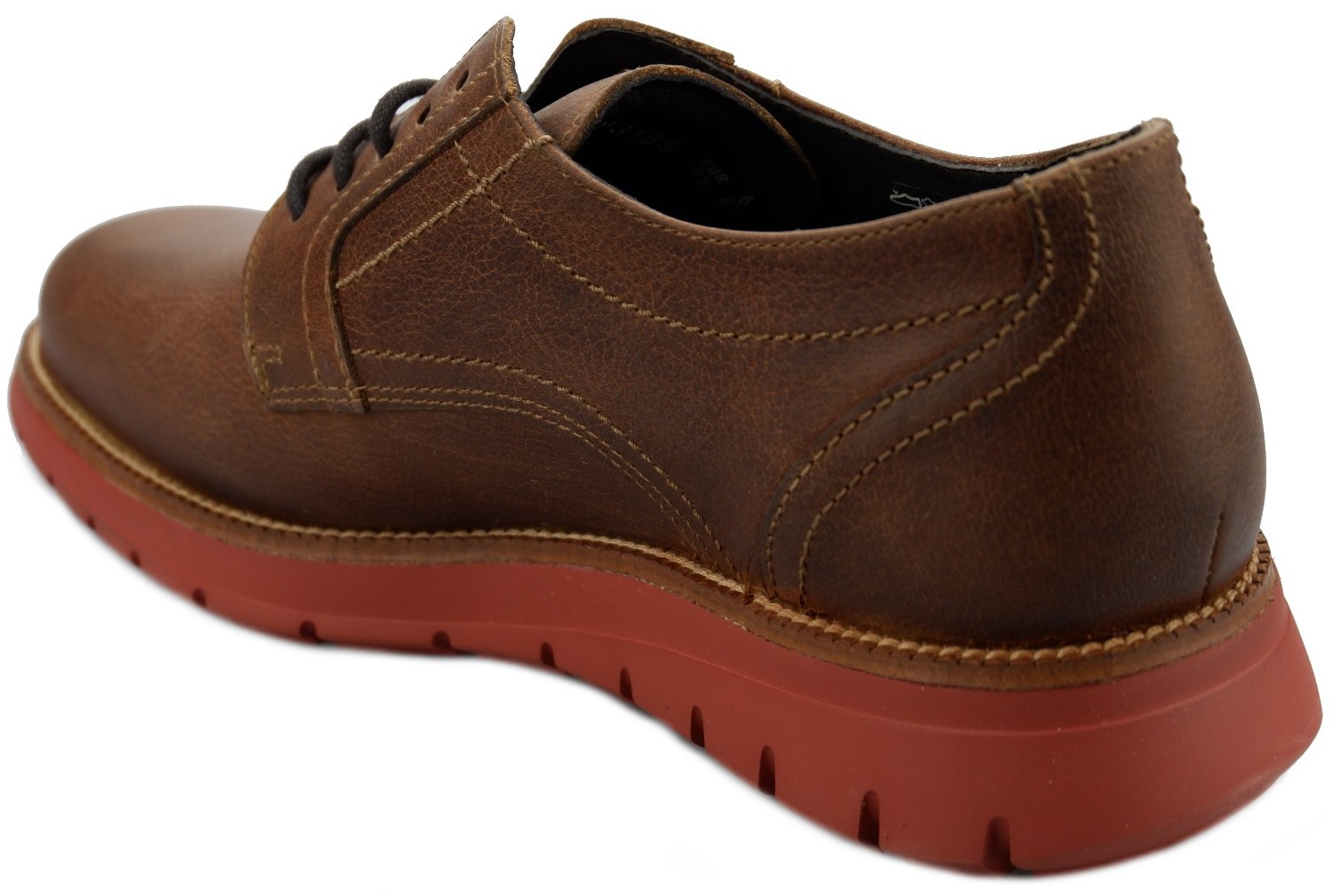 Mephisto BRETT heren veterschoen - hazelnoot bruin leer - Afbeelding 5