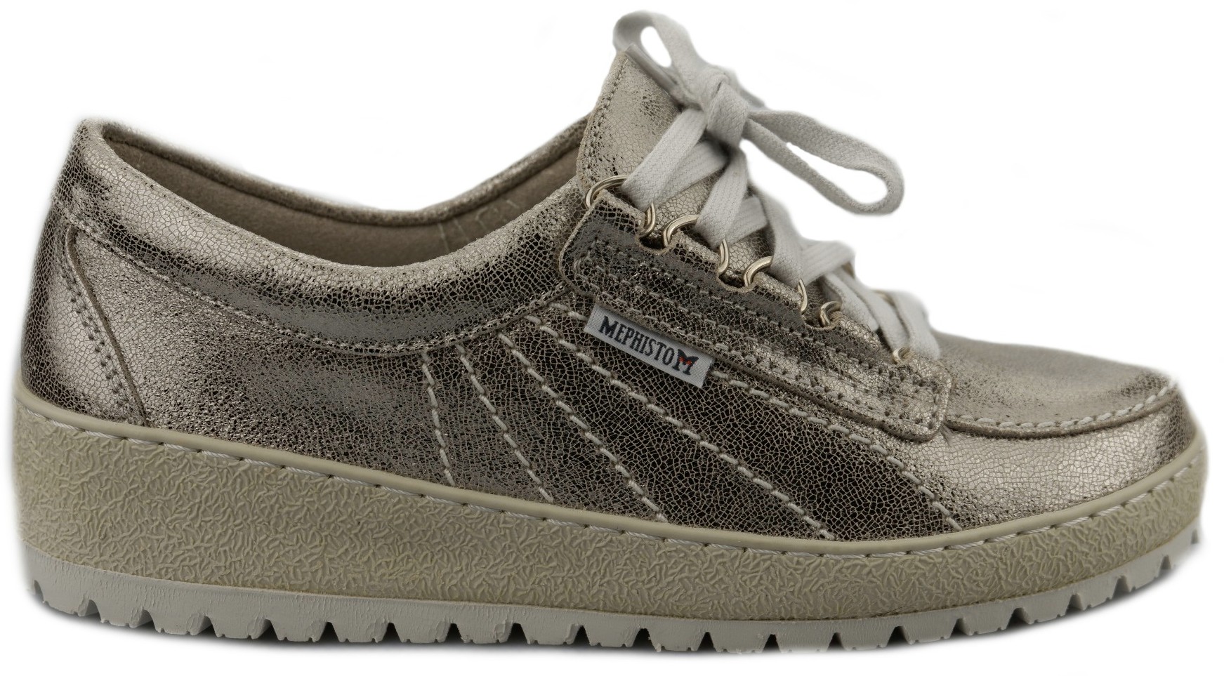 Mephisto LADY dames veterschoen - zilver lakeer - Afbeelding 2