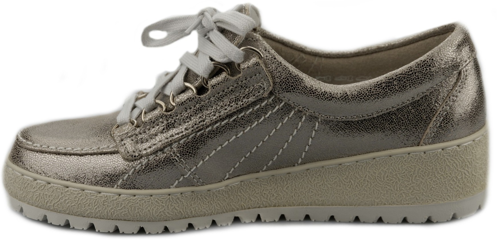 Mephisto LADY dames veterschoen - zilver lakeer - Afbeelding 3