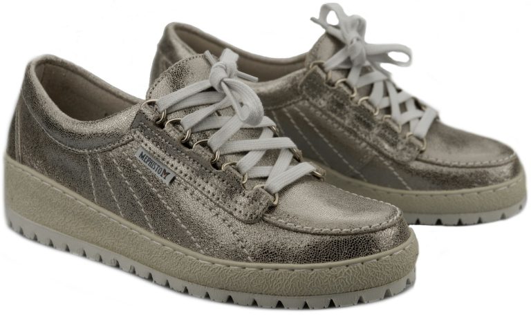 Mephisto LADY dames veterschoen - zilver lakeer