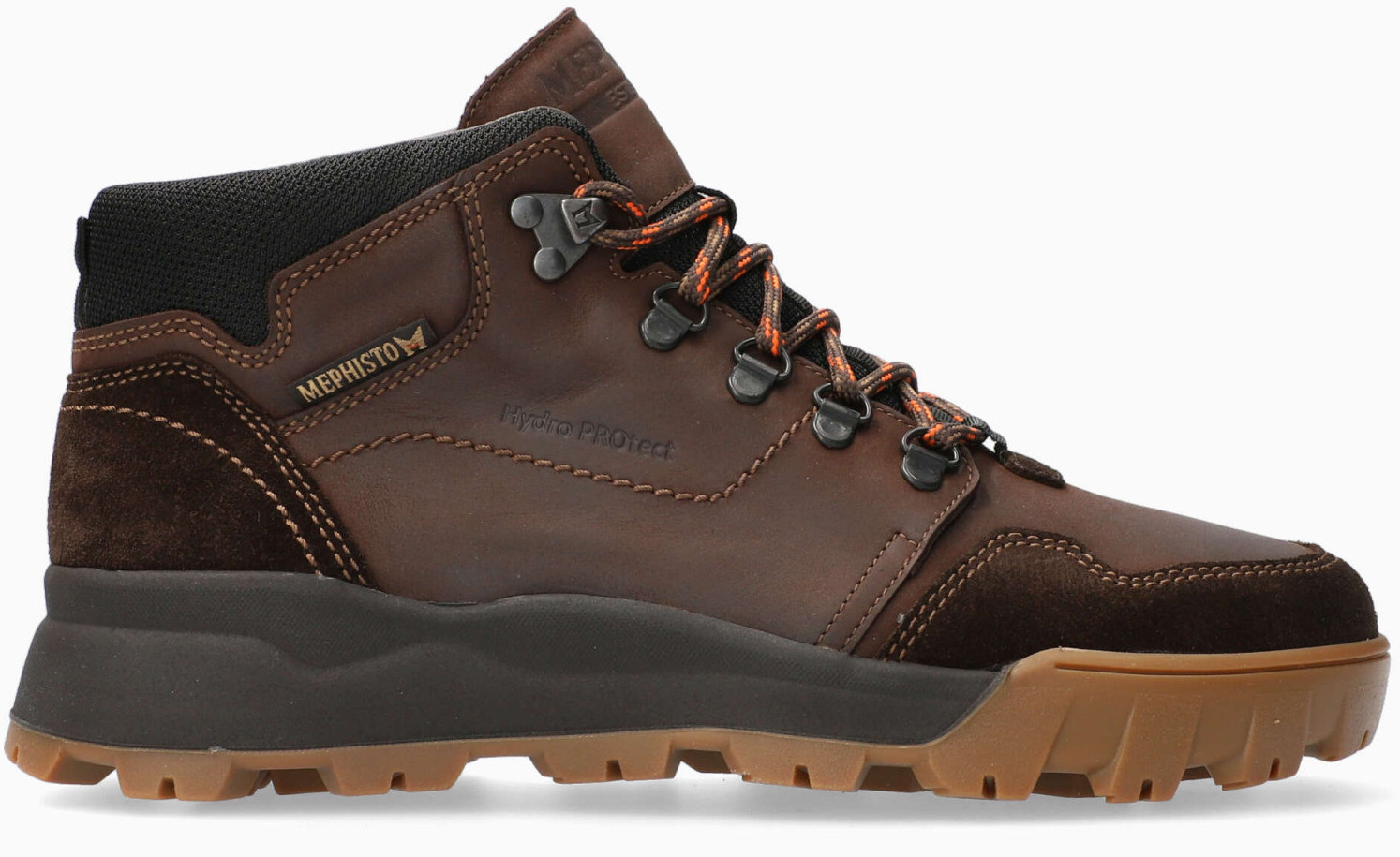 Mephisto Wayne Nubuck, Suede en Textiel Laarzen voor Heren - Donkerbruin - Afbeelding 2