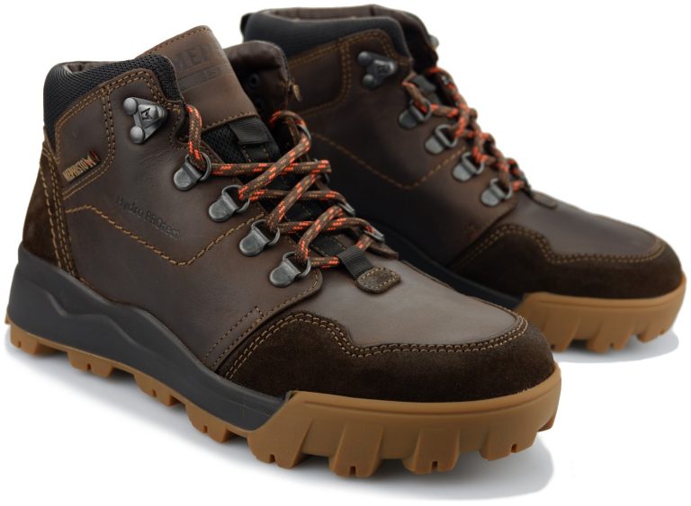Mephisto Wayne Nubuck, Suede en Textiel Laarzen voor Heren - Donkerbruin