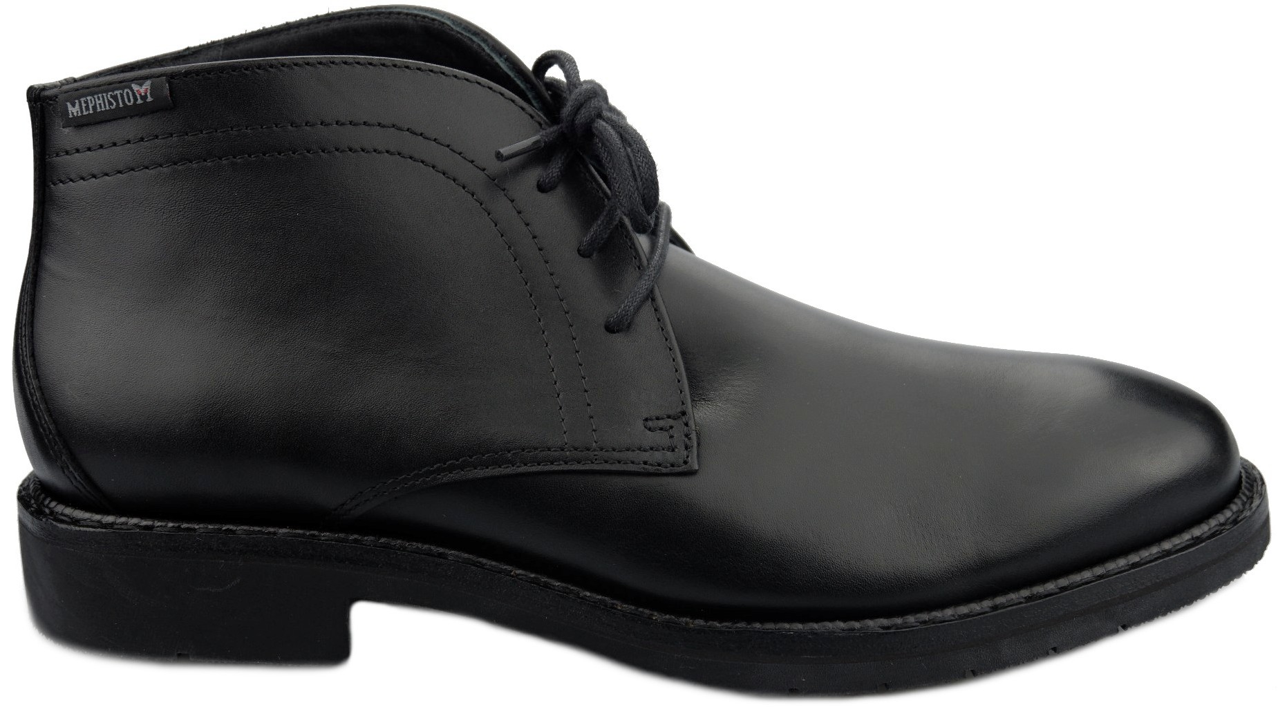Mephisto TIBERIO SUPREME handgemaakte Heren Enkellaars - Zwart Leer - Afbeelding 3