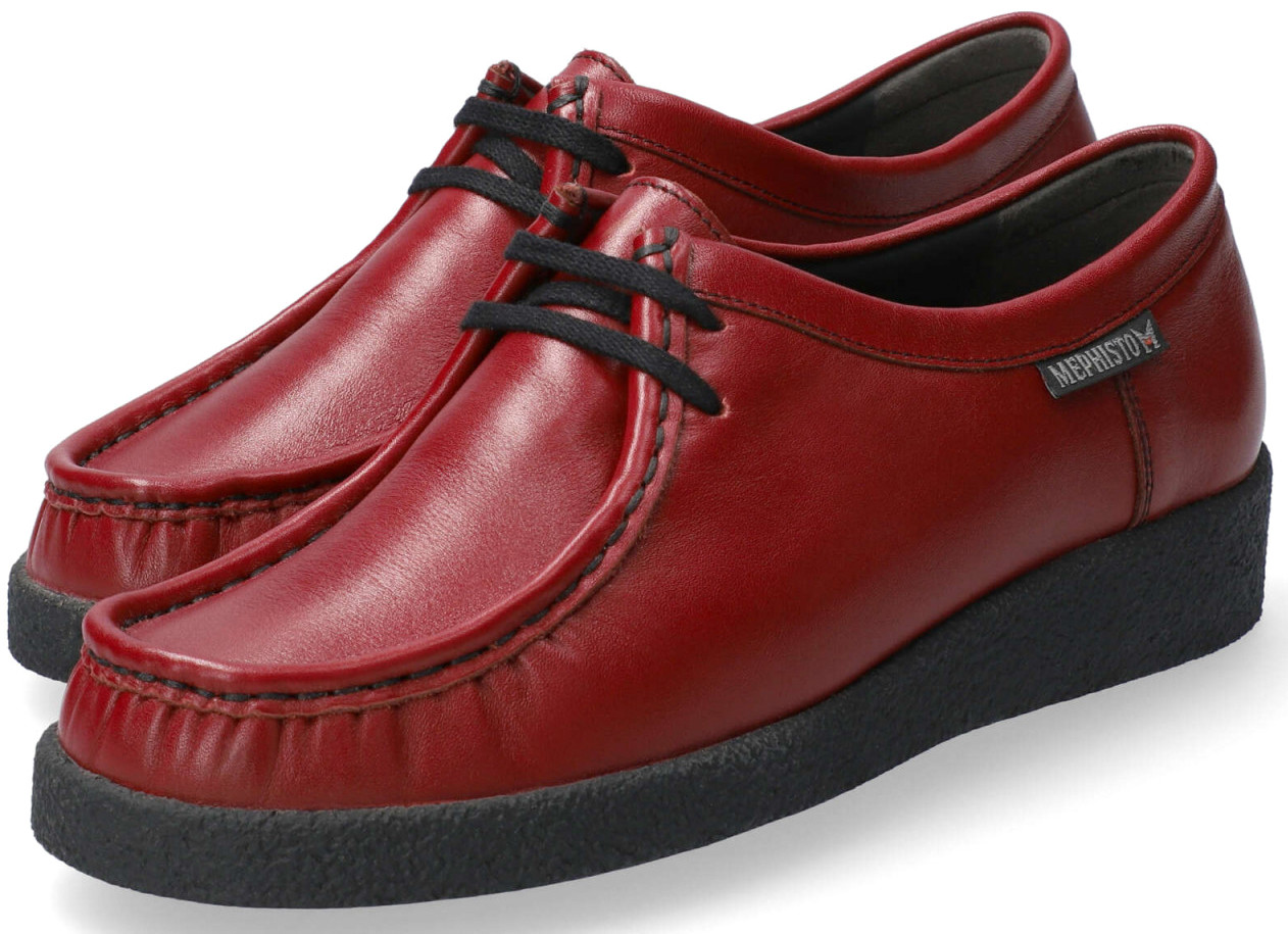 Mephisto CHRISTY dames veterschoen - rood leer