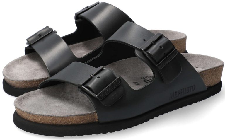 Mephisto NERIO Heren Slipper - Zwart Nubuck
