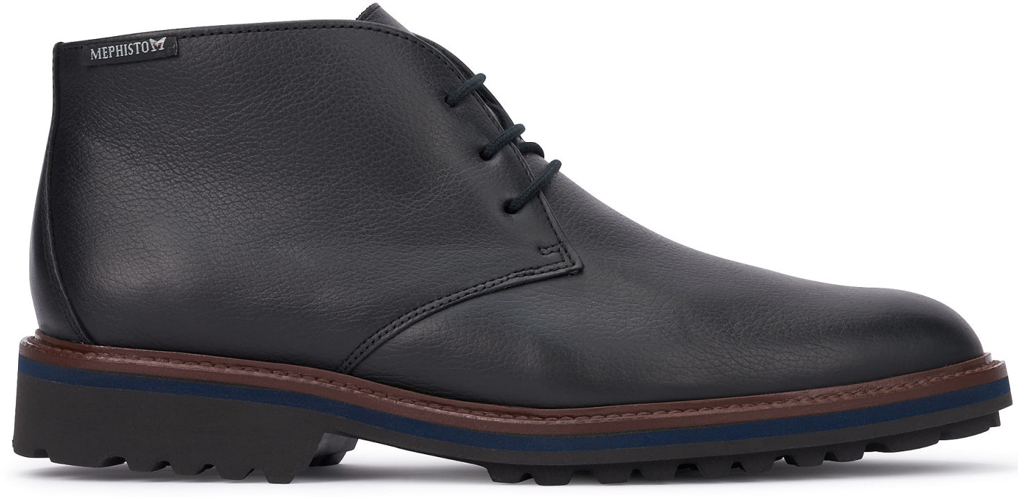 Mephisto BERTO Heren Lederen Enkellaars - Zwart - Afbeelding 2