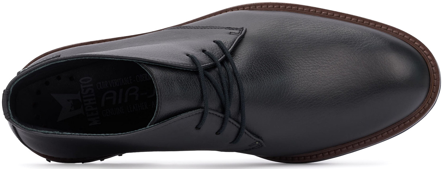 Mephisto BERTO Heren Lederen Enkellaars - Zwart - Afbeelding 4