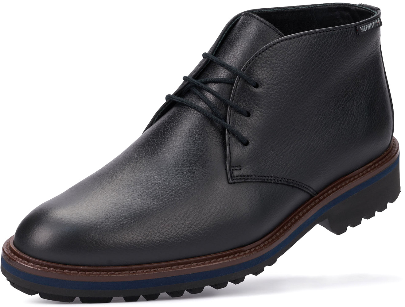 Mephisto BERTO Heren Lederen Enkellaars - Zwart - Afbeelding 5