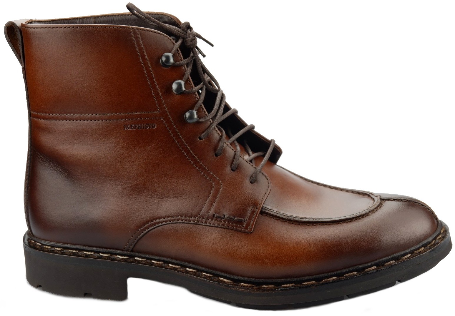Mephisto SERGIO HERITAGE Handgemaakt Heren Enkellaars - Kastanjebruin Leer - Afbeelding 2