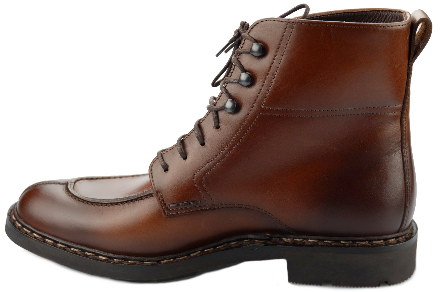 Mephisto SERGIO HERITAGE Handgemaakt Heren Enkellaars - Kastanjebruin Leer - Afbeelding 3