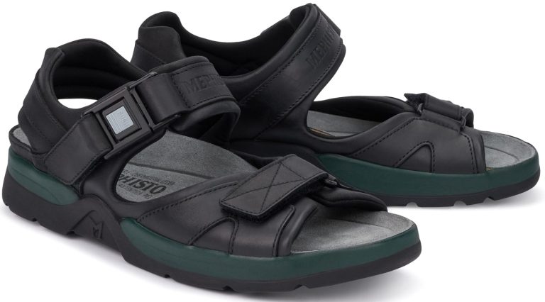 Mephisto SHARK FIT zwarte heren sandaal