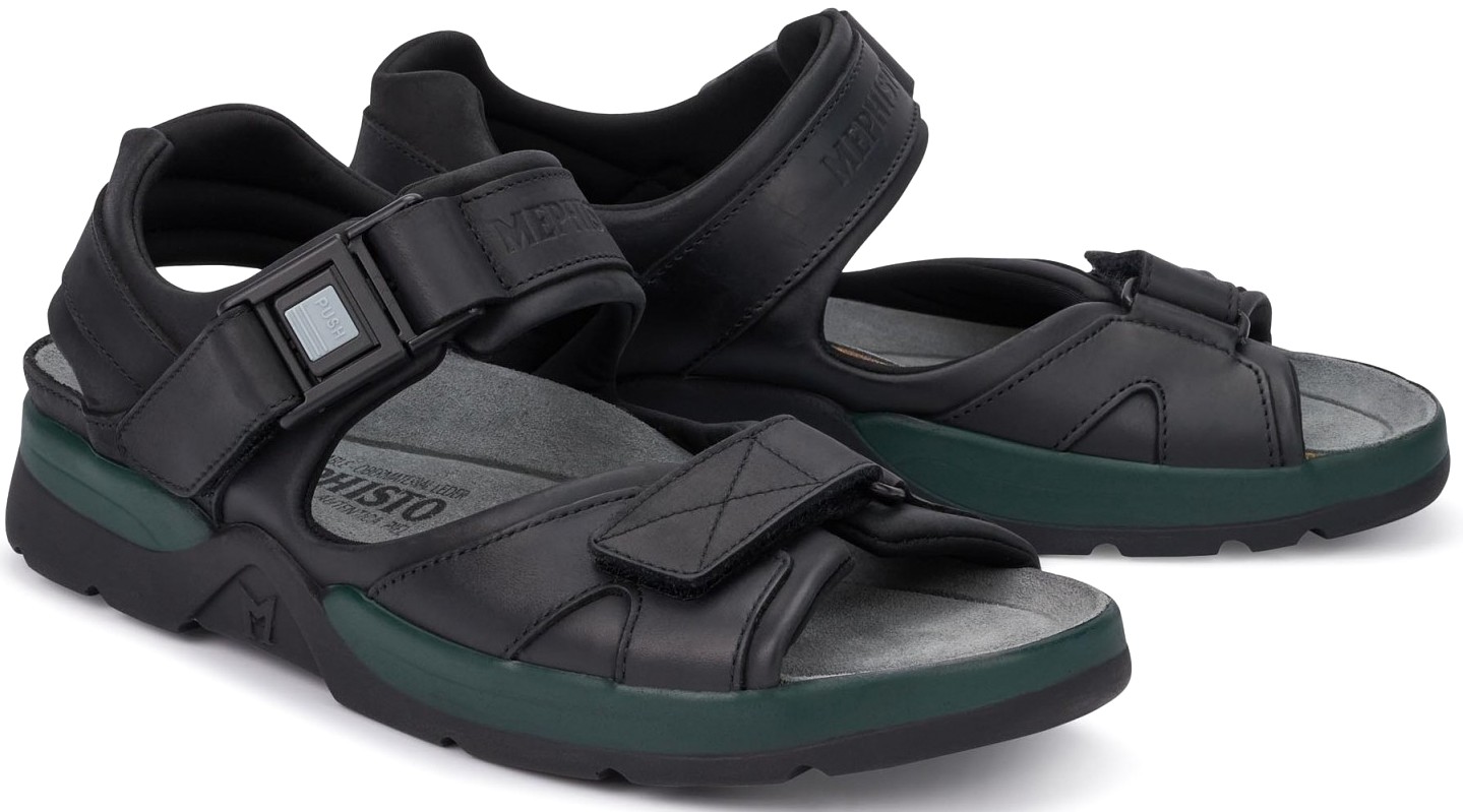 Mephisto SHARK FIT zwarte heren sandaal