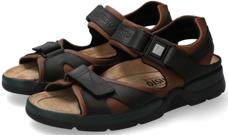 Mephisto SHARK FIT  heren sandaal - donkerbruin leer