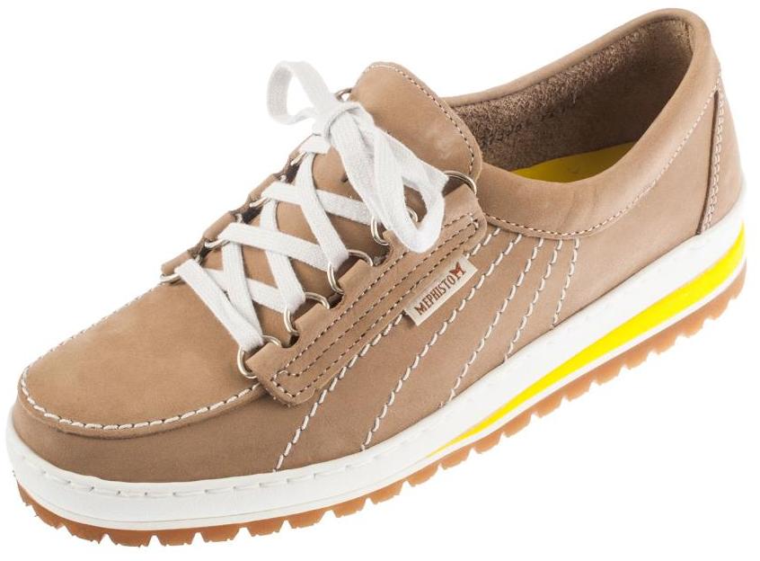 Mephisto SUPER LADY dames veterschoen- licht taupe nubuck