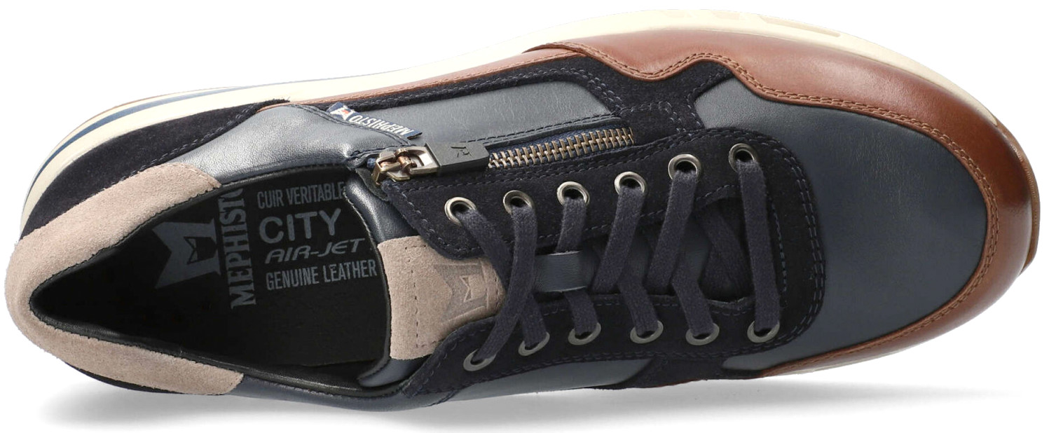 Mephisto BRADLEY heren sneaker - bruin mix leer - Afbeelding 4