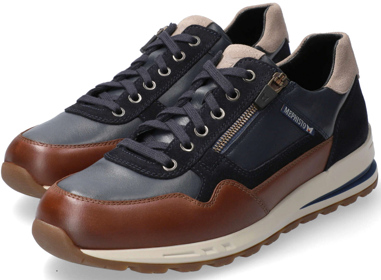 Mephisto BRADLEY heren sneaker - bruin mix leer