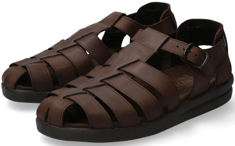 Mephisto SAM OLDBRUSH heren sandaal - donkerbruin leer