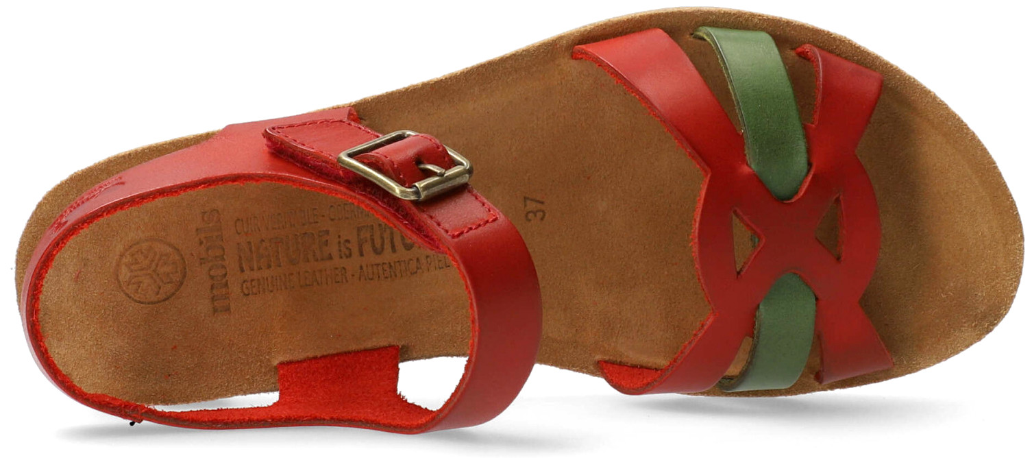 Mephisto Maryline Dames Sandaal - Rood Leer - Extra Breed - Afbeelding 4