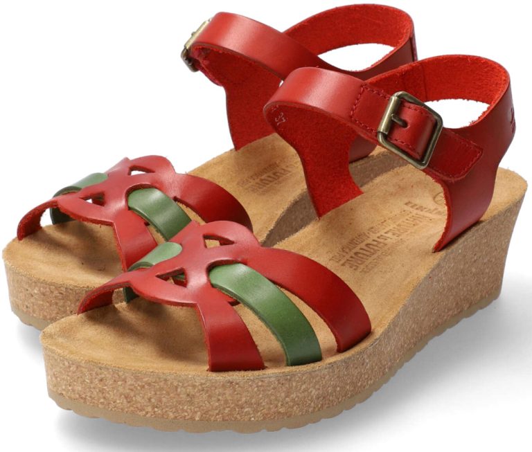 Mephisto Maryline Dames Sandaal - Rood Leer - Extra Breed