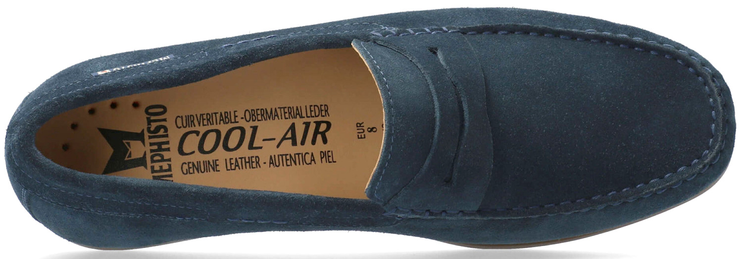 Mephisto ALYON Heren Instapper Suede - Blauw - Afbeelding 4