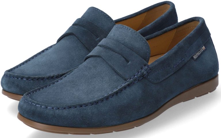 Mephisto ALYON Heren Instapper Suede - Blauw