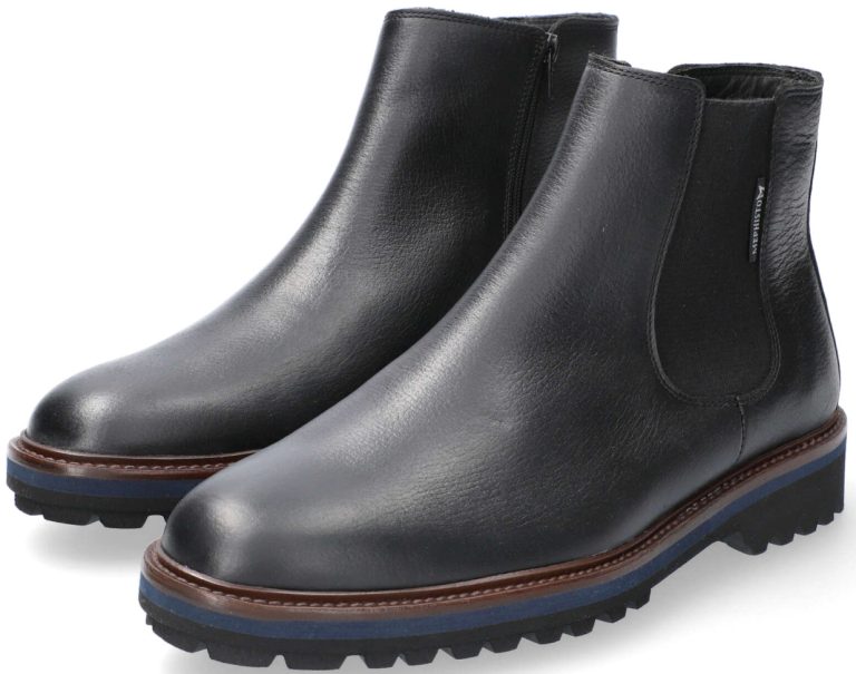 Mephisto BENSON zwarte chelsea nette enkellaars voor heren