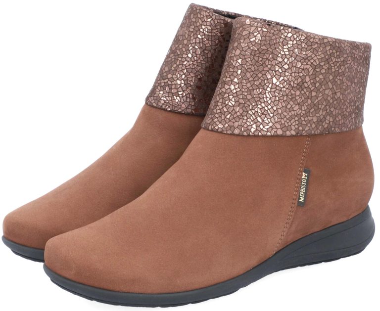 Mephisto NERIA lederen/nubuck enkellaars voor dames - brown