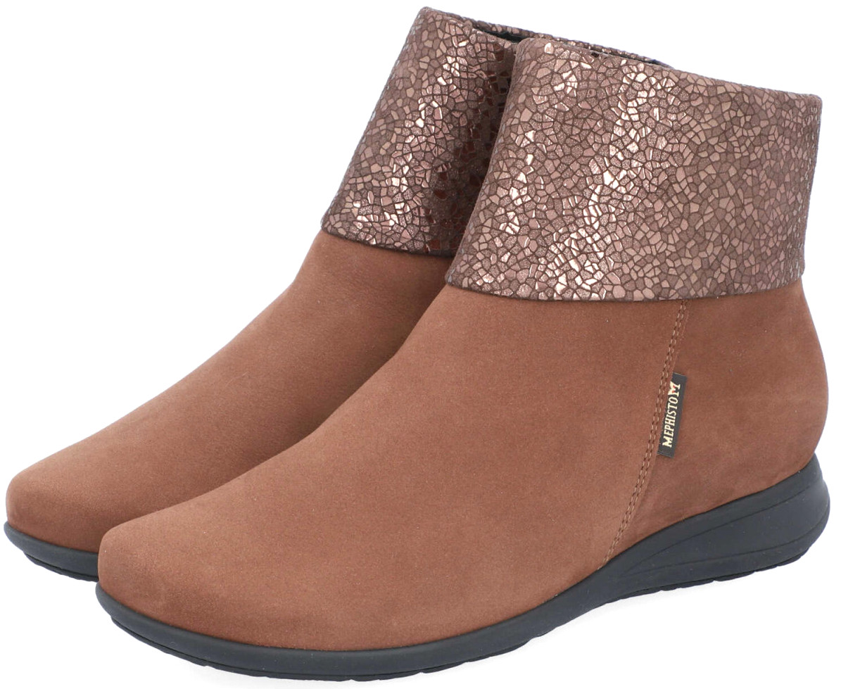 Mephisto NERIA lederen/nubuck enkellaars voor dames - brown