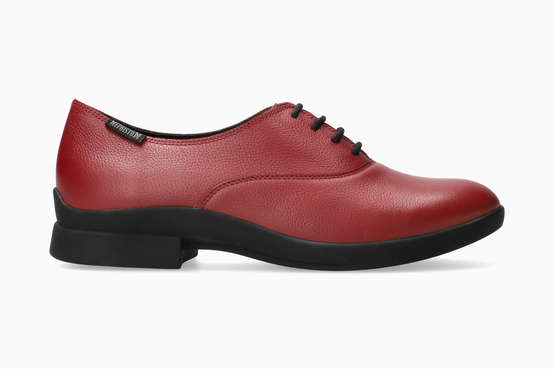 Mephisto SYLA lederen dames veterschoen rood - Afbeelding 2