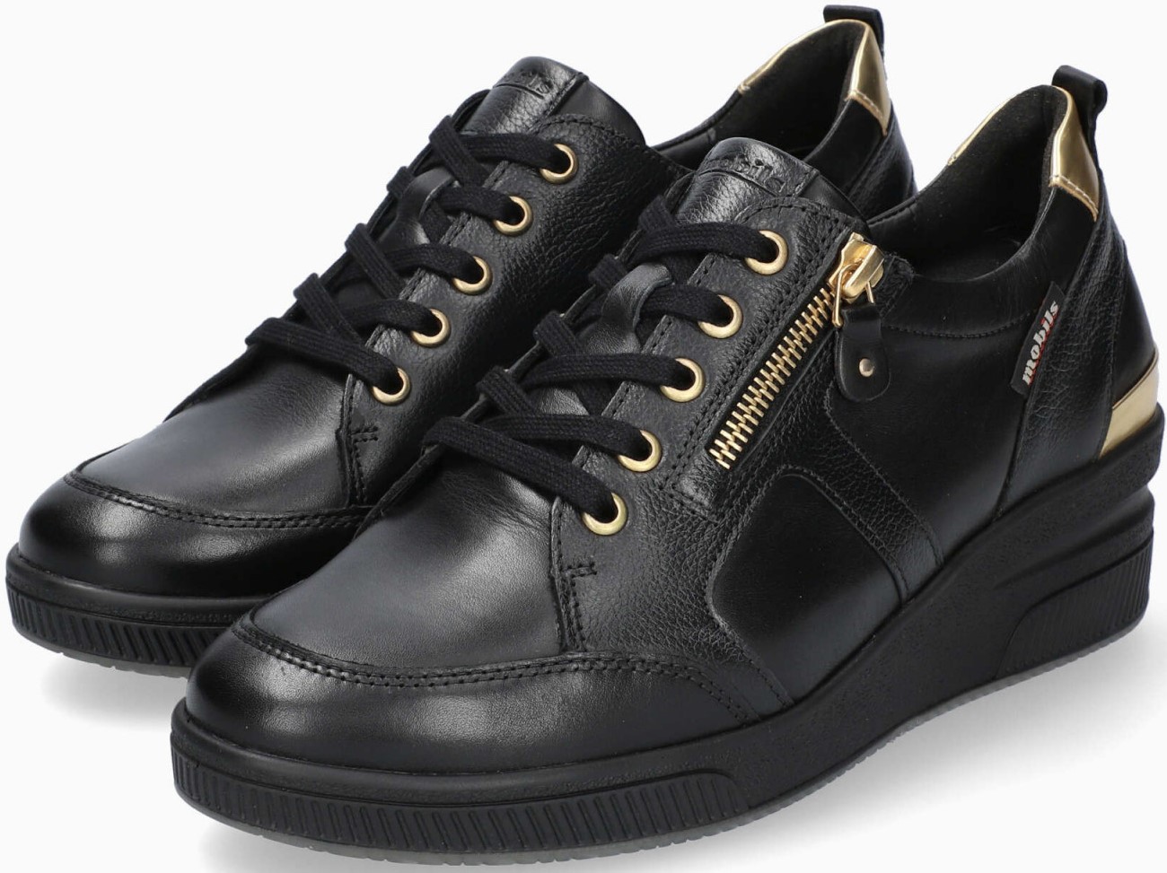 Mobils by Mephisto TRUDIE Dames Sneakers - Wide Fit - Zwart