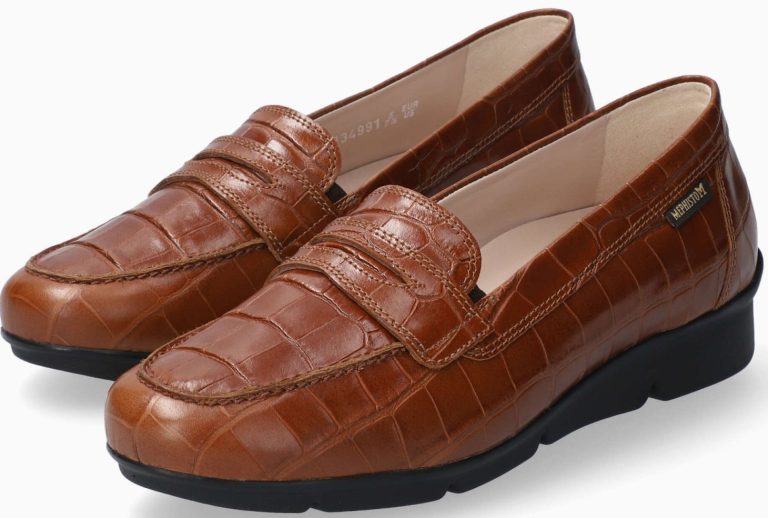 Mephisto Diva lederen instappers voor dames - bruin