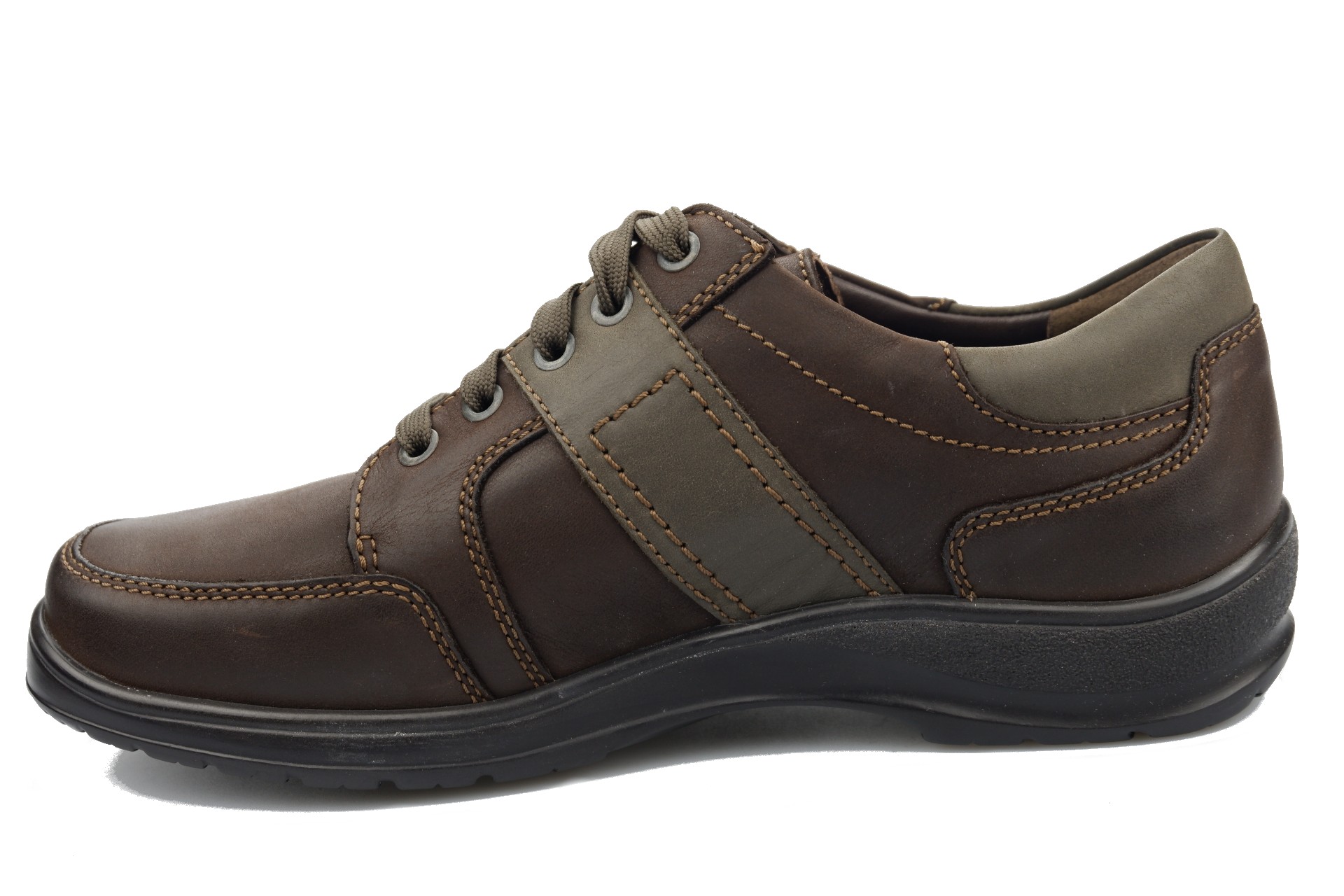 Mobils by Mephisto EDWARD Heren Veterschoen - Donkerbruin leer - extra breed - Afbeelding 3
