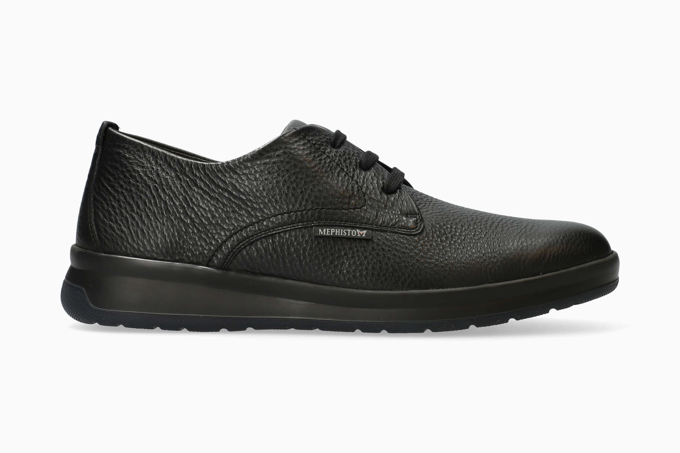 Mephisto Lester lederen heren veterschoen zwart - Afbeelding 2