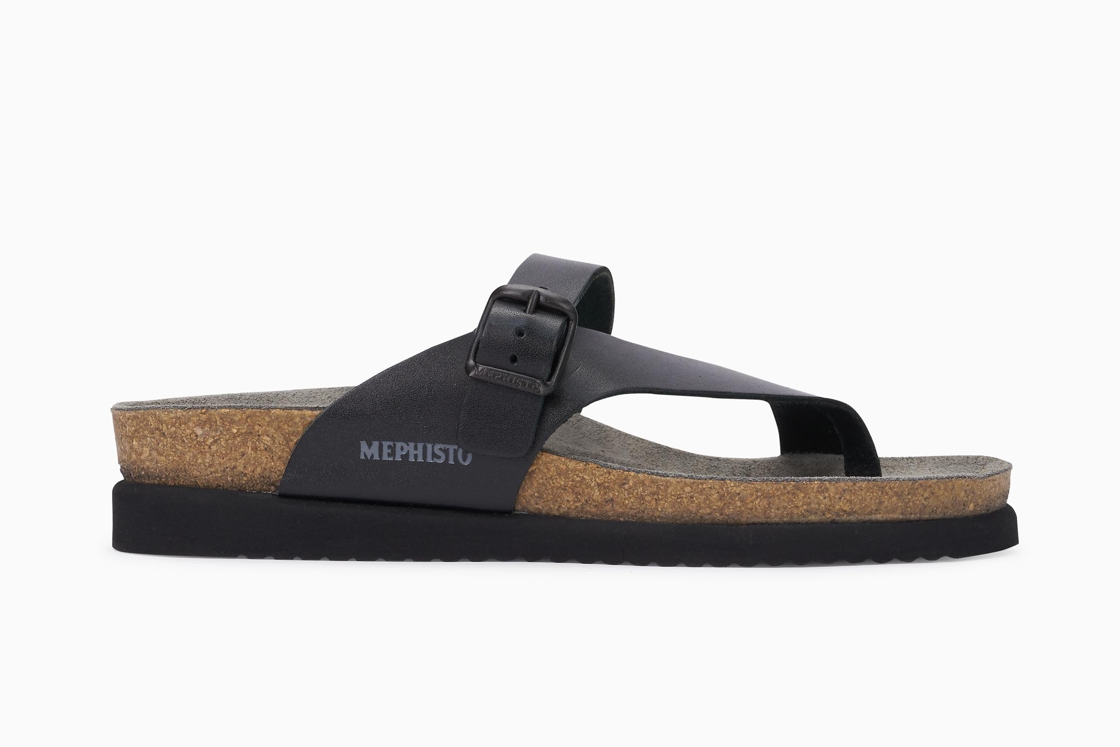 Mephisto Helen Dames Slipper Glad Leer - Zwart - Afbeelding 2