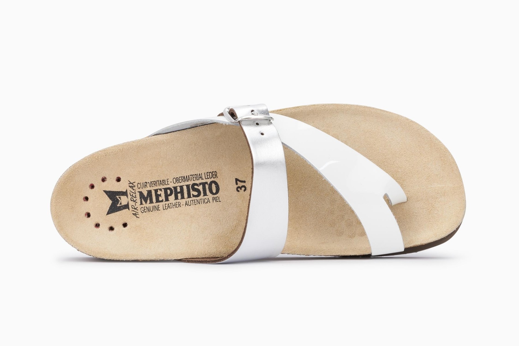 Mephisto HELEN Dames Sandaal - Wit Leer - Afbeelding 4