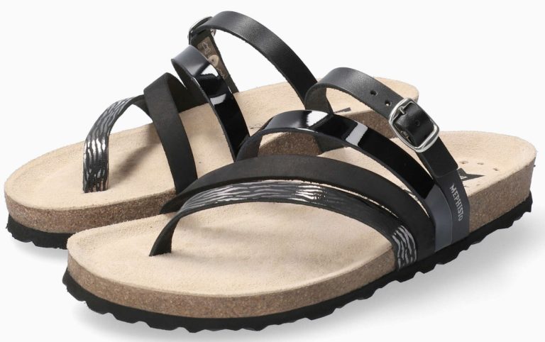 Mephisto NATTY Dames Sandaal - Zwart Leer