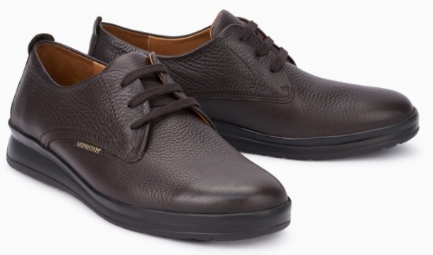 Mephisto Lester lederen heren veterschoen donkerbruin