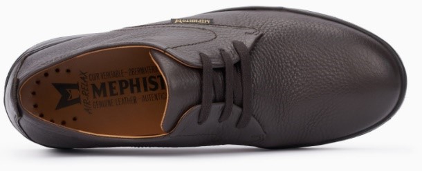 Mephisto Lester lederen heren veterschoen donkerbruin - Afbeelding 4