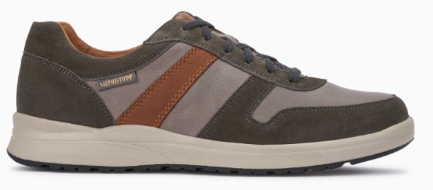 Mephisto VITO randy lederen herensneaker grijs - Afbeelding 2