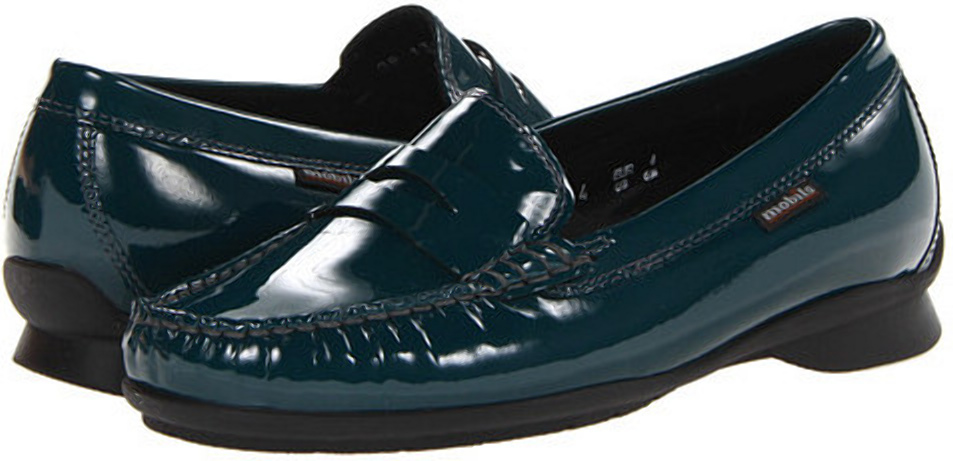 Mobils by Mephisto CRIZIA petroleum groen lak leer EXTRA BREED