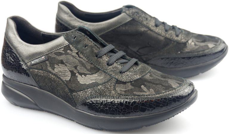 Mephisto DIANE dames sneaker - zwart leer
