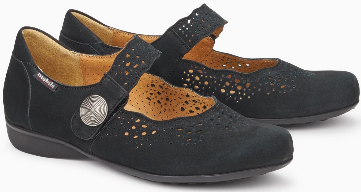 Mobils by Mephisto FABIENNE BUCKSOFT zwart nubuck EXTRA BREED