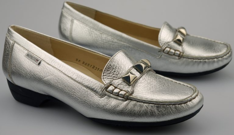 Mephisto GONDA - dames ballerina - zilver leer