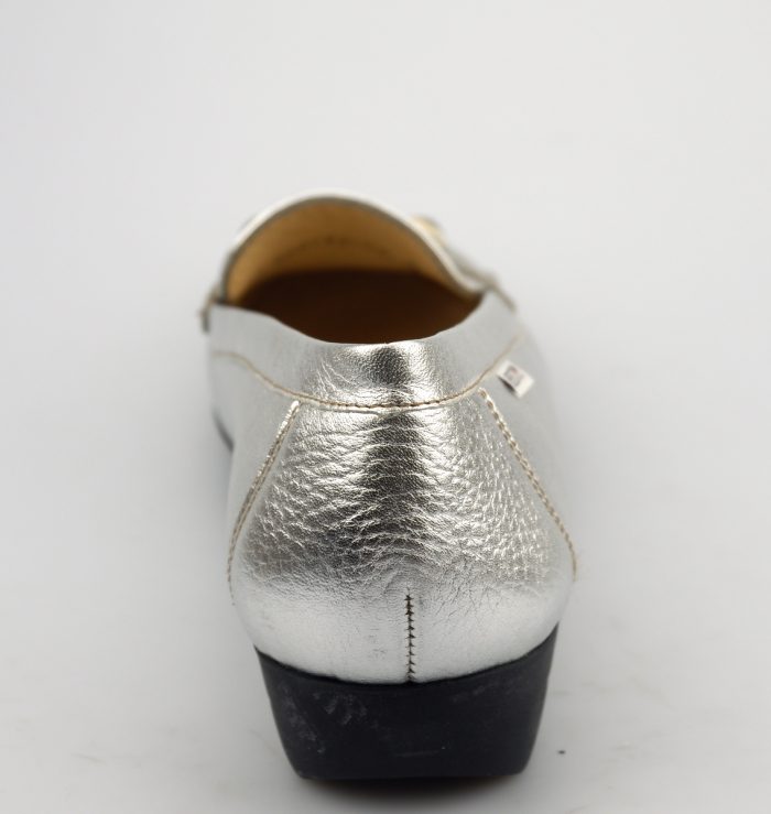 Mephisto GONDA - dames ballerina - zilver leer - Afbeelding 4