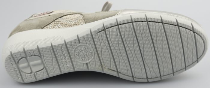 Mobils by Mephisto JACINTE grijs zilver lederen veterschoen voor dames met brede voeten - Afbeelding 3
