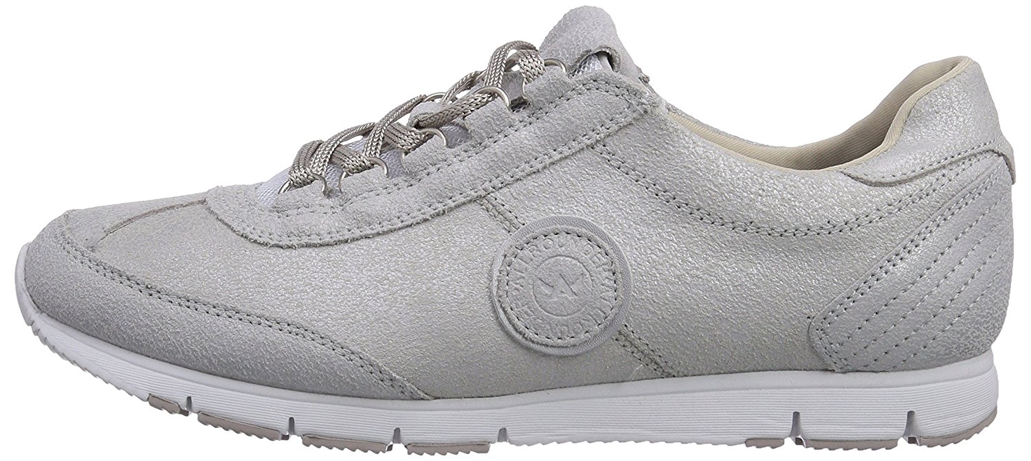 Allrounder by Mephisto JANIKA - dames wandelsneaker - metallic zilver leer