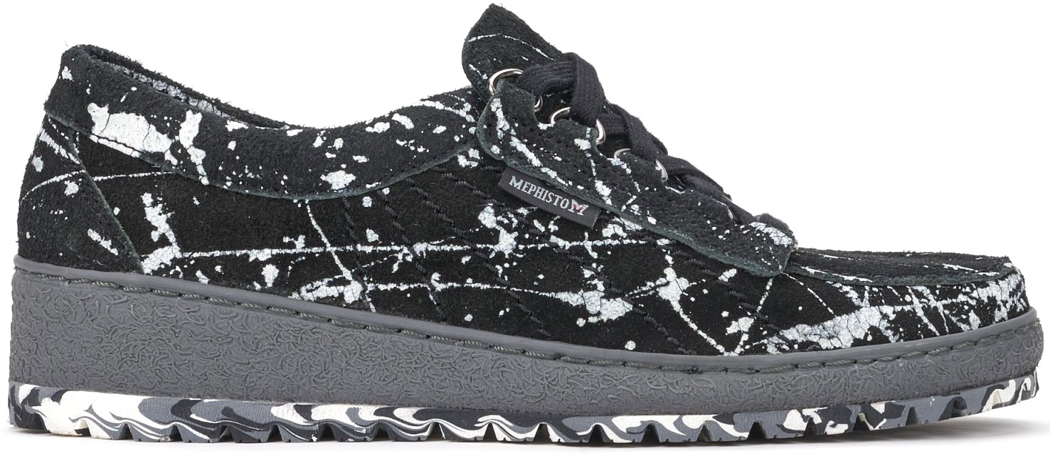 Mephisto LADY zwart veterschoen voor dames - zwart suede - Afbeelding 2