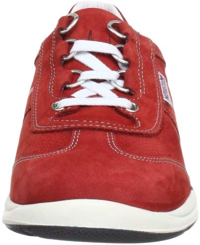 Mephisto LASER PERF rood nubuck veterschoenen voor dames met perforaties - Afbeelding 4