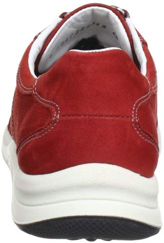Mephisto LASER PERF rood nubuck veterschoenen voor dames met perforaties - Afbeelding 5